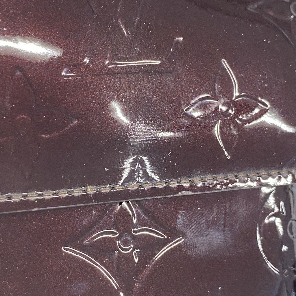Louis Vuitton Trifold Wallet Vernis Portefeuille Elise Amaranto — view 7