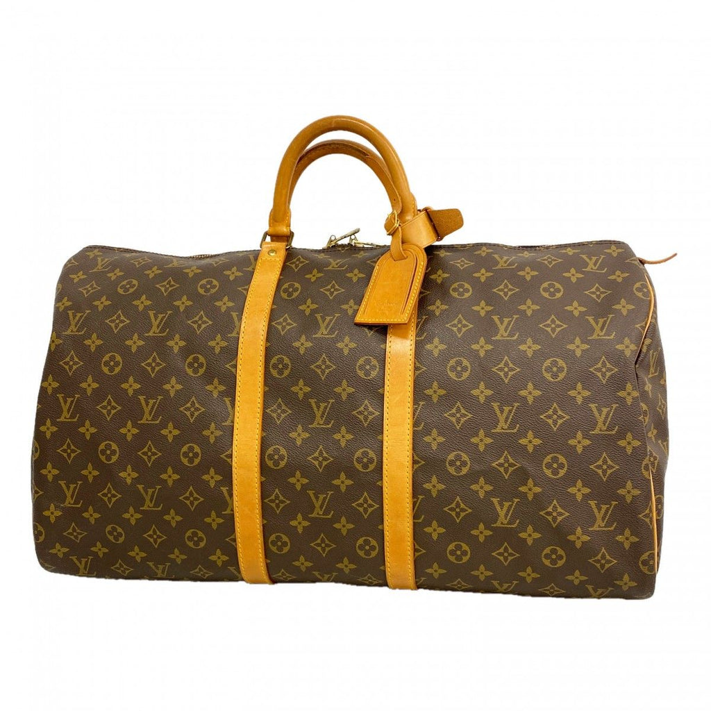 Louis Vuitton Boston Bag Monogram Keepall 55 Brown