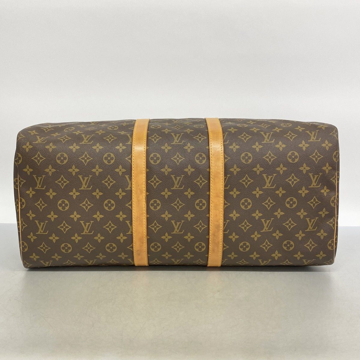 Louis Vuitton Boston Bag Monogram Keepall 55 Brown — view 3