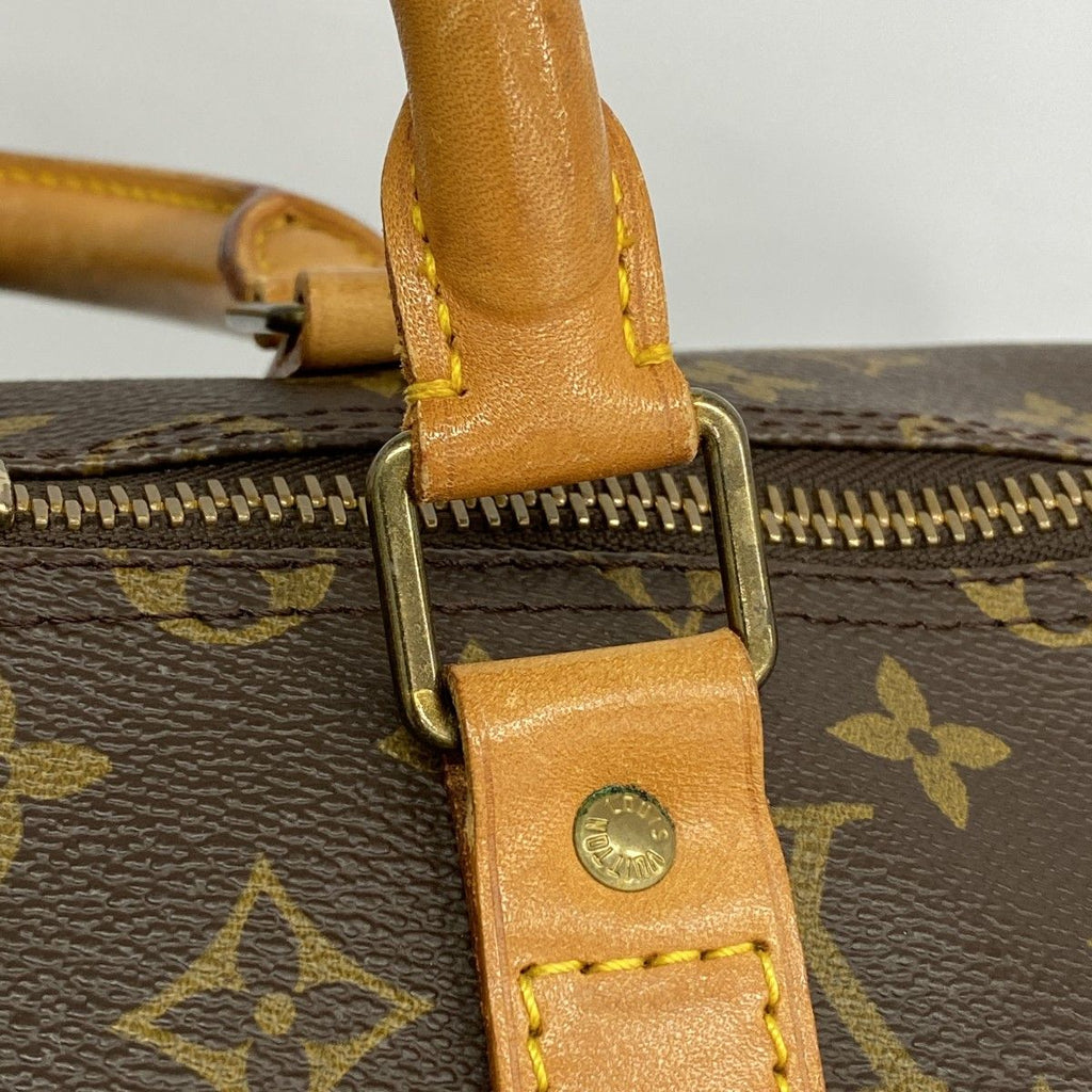 Louis Vuitton Boston Bag Monogram Keepall 55 Brown — view 8