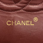 Chanel Shoulder Bag Quilted Lambskin Black Gold — view 5