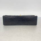 Chanel Shoulder Bag Quilted Lambskin Black Gold — view 3