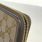 Gucci Wallet GG Canvas Brown Gold — view 8
