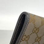 Gucci Wallet GG Canvas Brown Gold — view 7