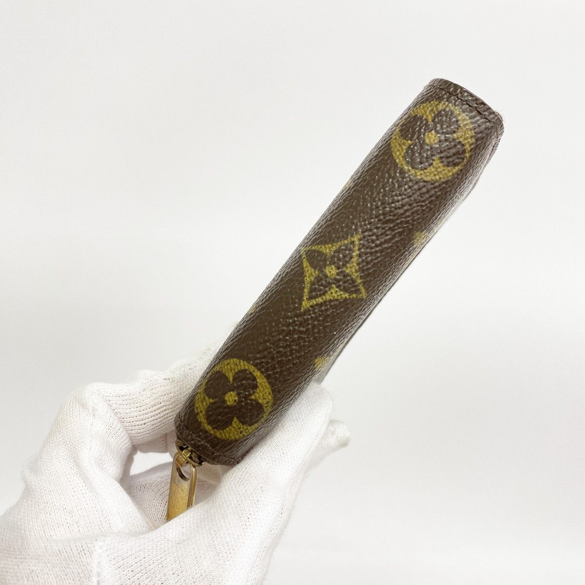 Louis Vuitton Coin Case Monogram Zippy Purse Brown — view 8