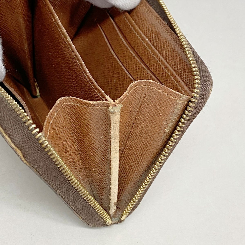 Louis Vuitton Coin Case Monogram Zippy Purse Brown — view 7