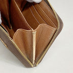 Louis Vuitton Coin Case Monogram Zippy Purse Brown — view 7