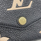 Louis Vuitton Wallet Monogram Empreinte Bicolor Portefeuille Sarah Black Beige — view 8