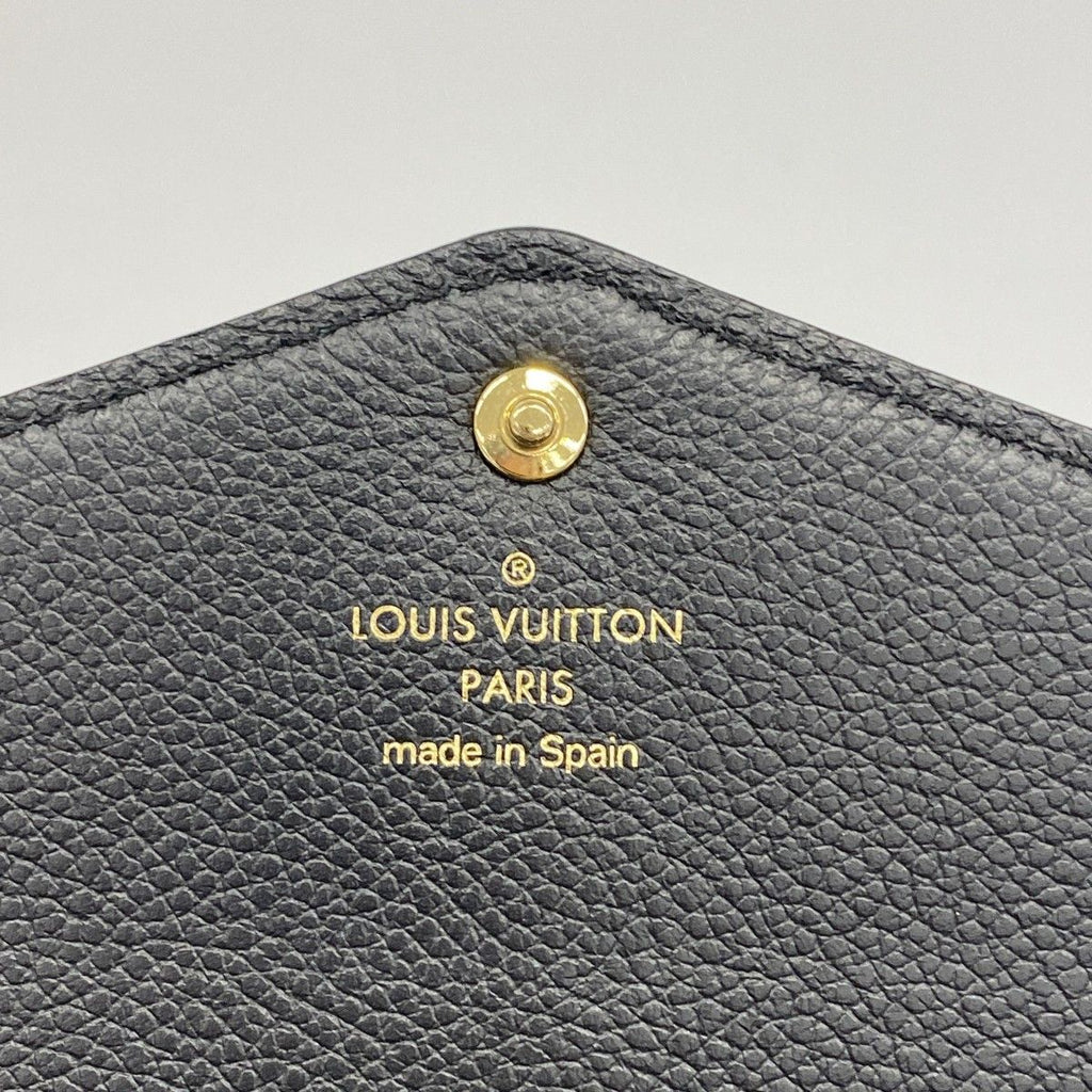 Louis Vuitton Wallet Monogram Empreinte Bicolor Portefeuille Sarah Black Beige — view 4