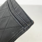 Chanel Card Case Quilted Lambskin Black Silver — view 6
