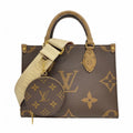 Louis Vuitton Handbag Monogram Giant Reverse On The Go PM Brown 2-Way