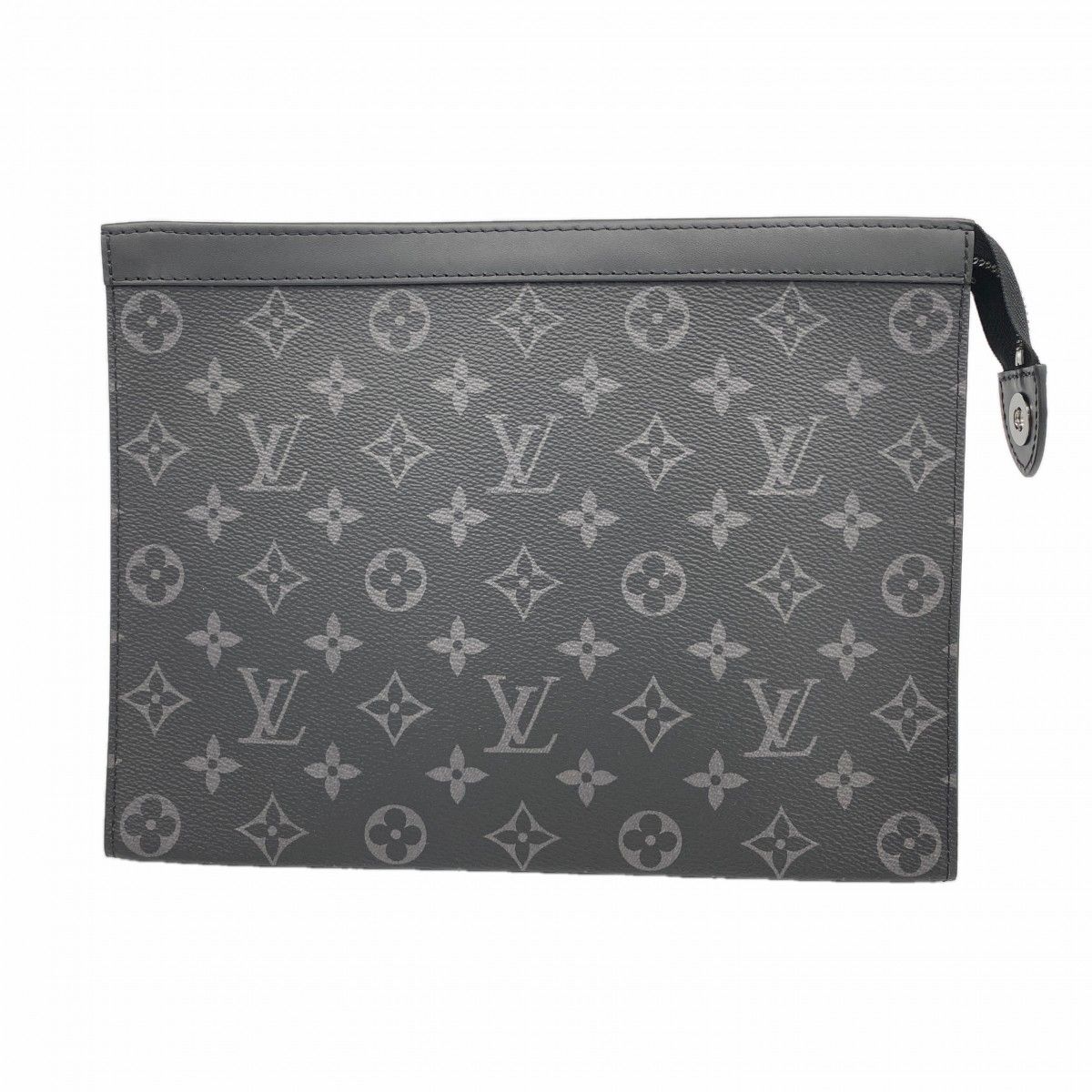 Louis Vuitton Clutch Monogram Eclipse Pochette Voyage Black