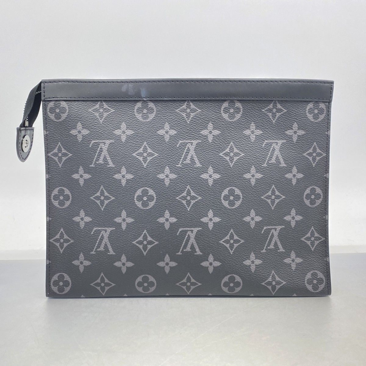 Louis Vuitton Clutch Monogram Eclipse Pochette Voyage Black — view 7