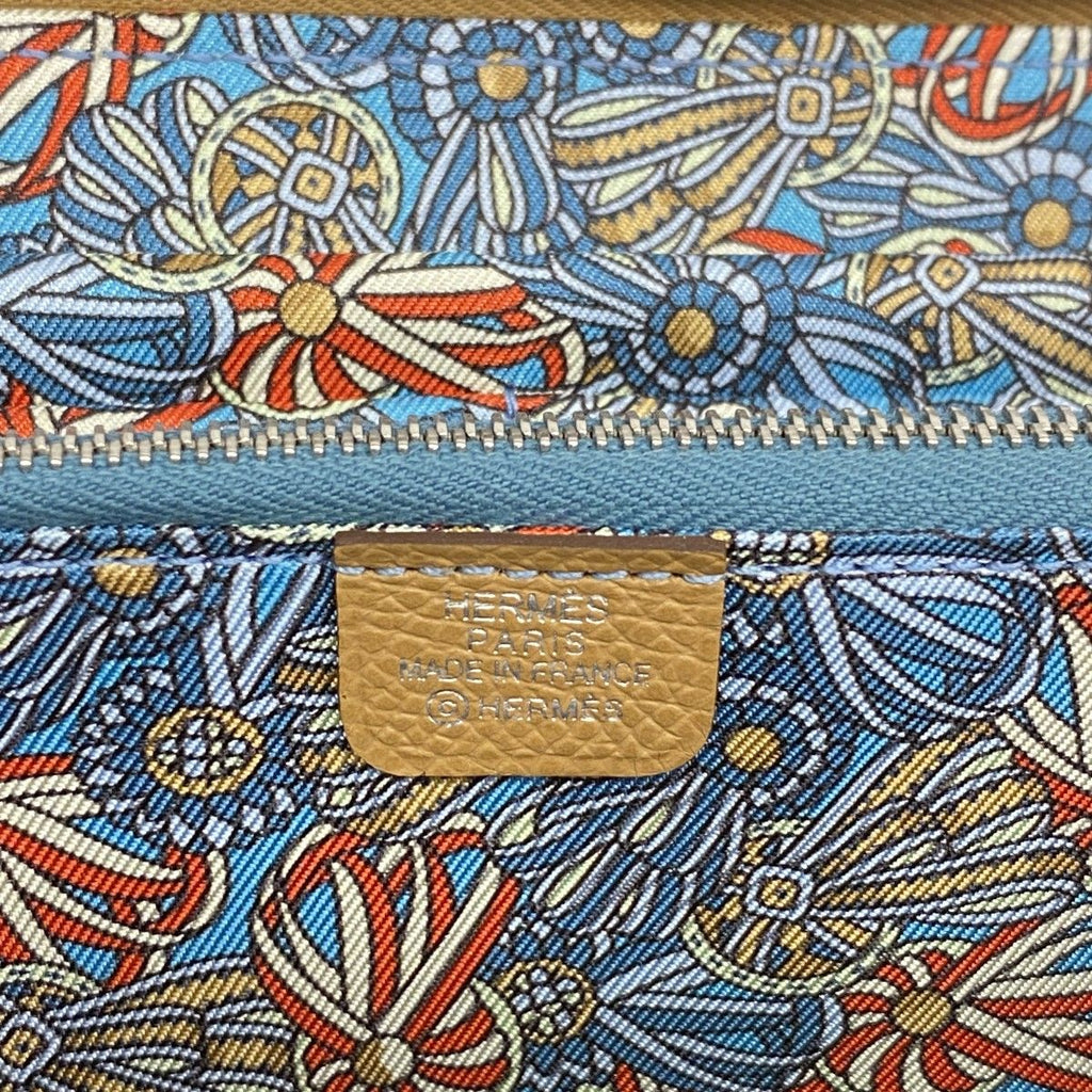 Hermes Wallet Azap Long Silk in Veau Chai Silver — view 4