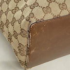 Gucci Tote GG Canvas Brown Silver — view 7