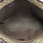 Gucci Tote GG Supreme Brown Silver — view 4