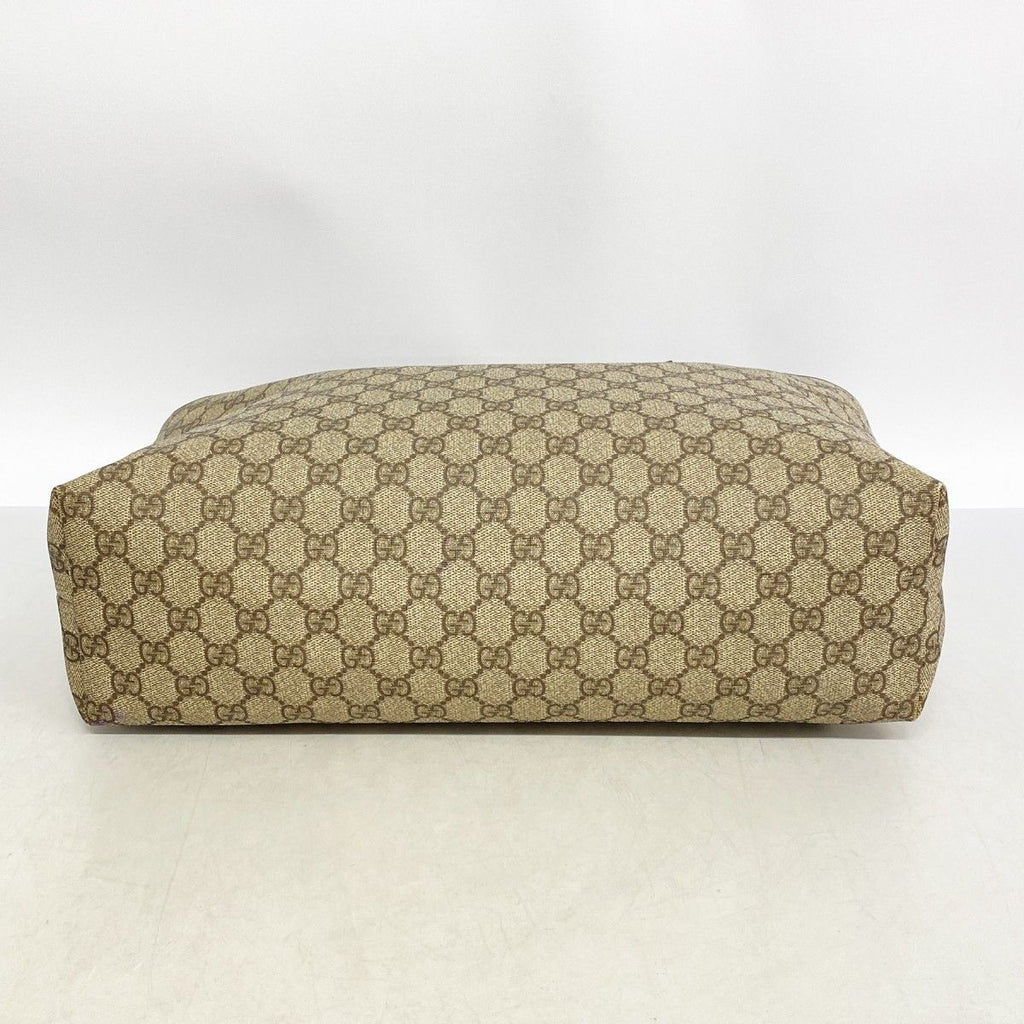 Gucci Tote GG Supreme Brown Silver — view 3