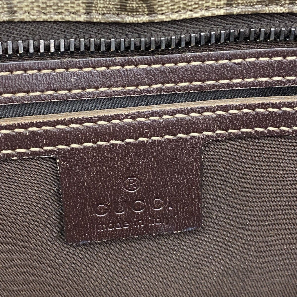 Gucci Tote GG Supreme Brown Silver — view 5