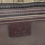 Gucci Tote GG Supreme Brown Silver — view 5