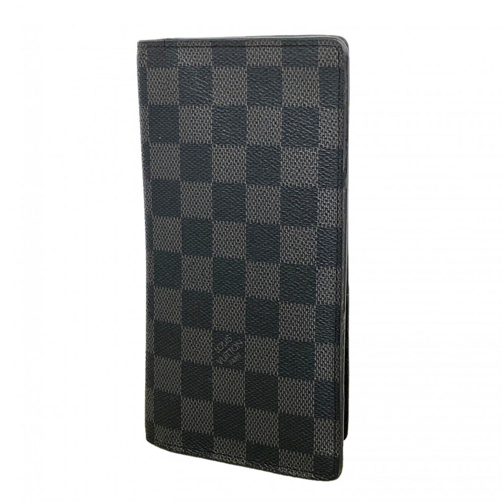 Louis Vuitton Wallet Damier Graphite Portefeuille Brazza Black
