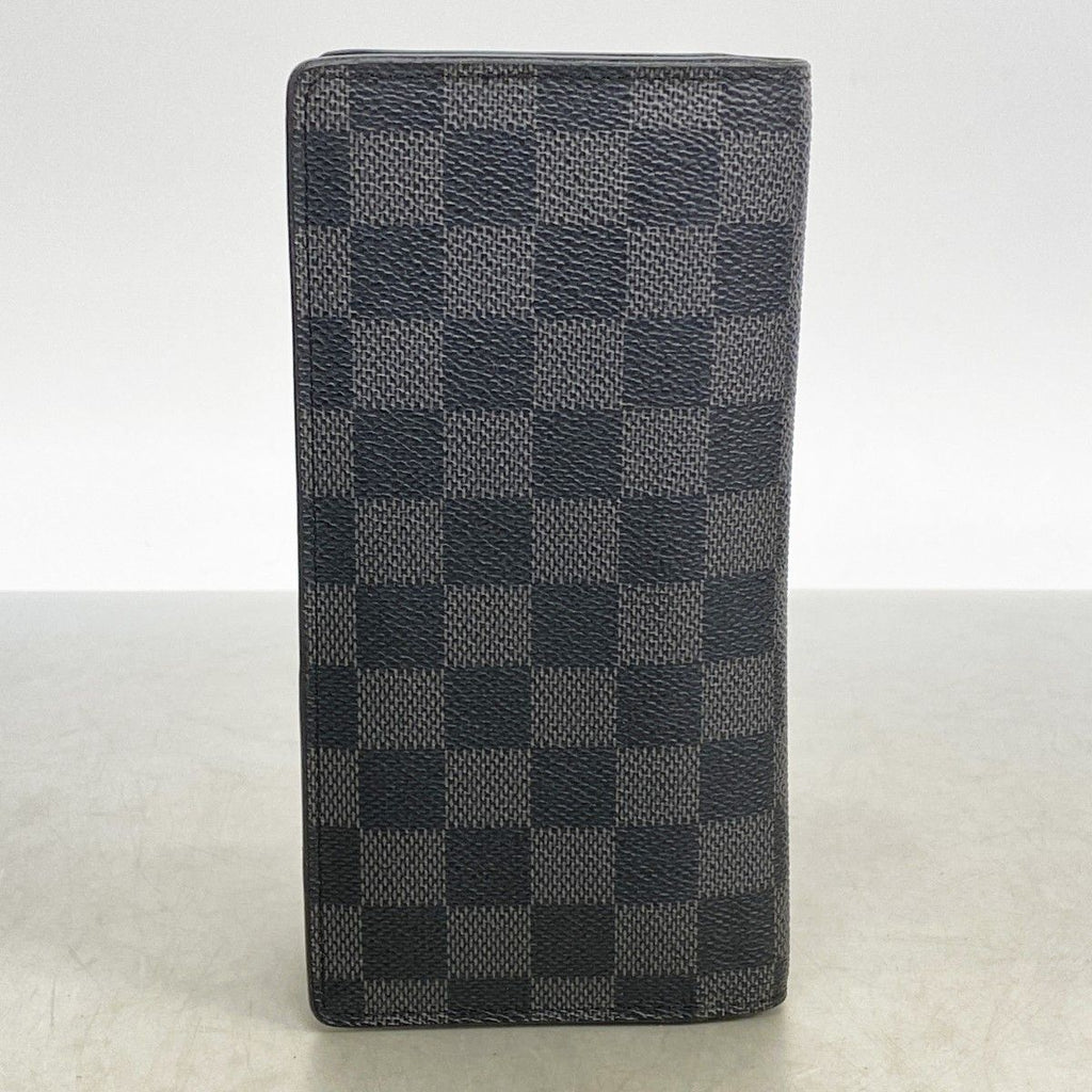 Louis Vuitton Wallet Damier Graphite Portefeuille Brazza Black — view 7