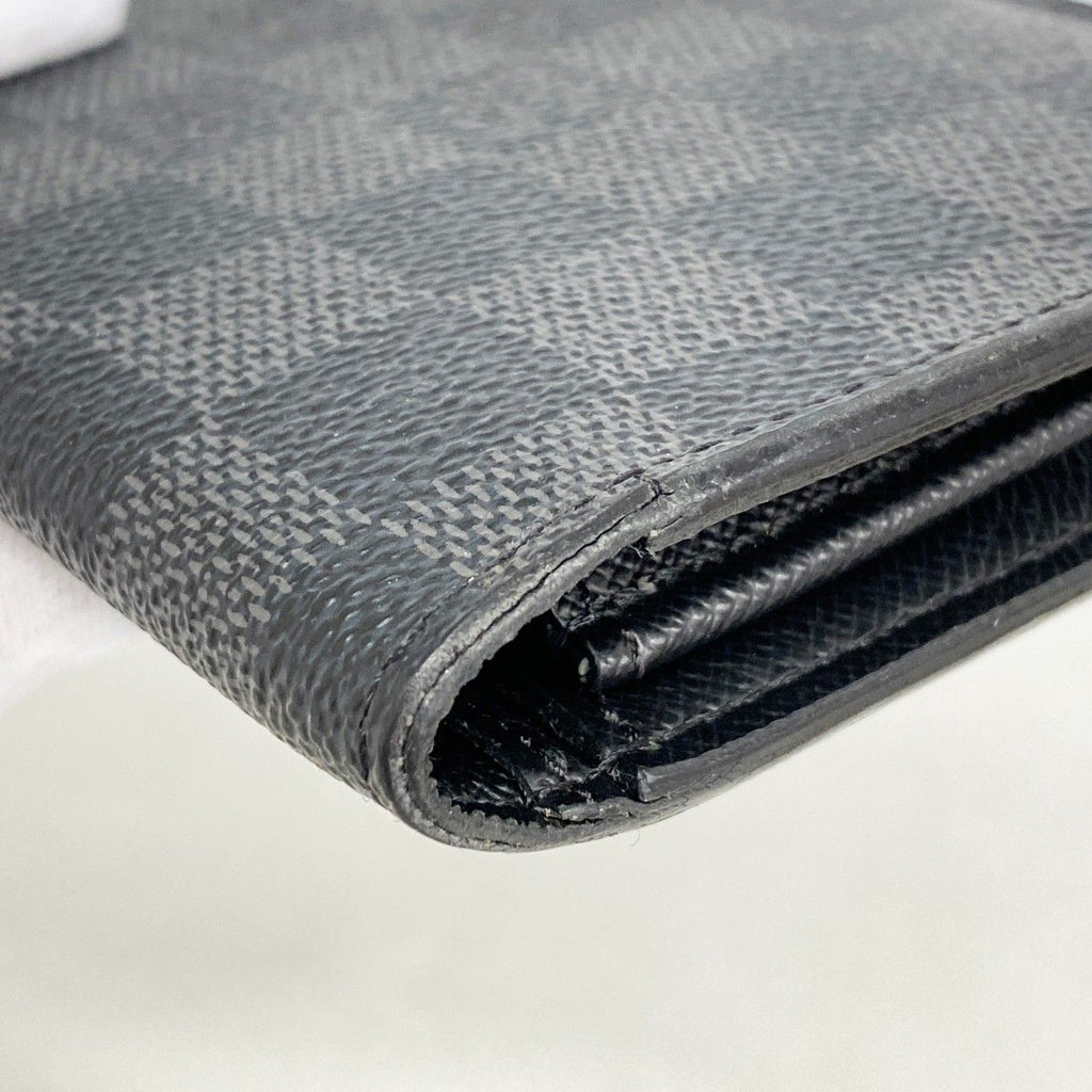 Louis Vuitton Wallet Damier Graphite Portefeuille Brazza Black — view 5
