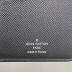Louis Vuitton Wallet Damier Graphite Portefeuille Brazza Black — view 4