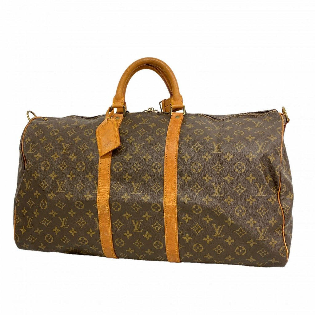 Louis Vuitton Boston Bag Monogram Keepall Bandouliere 55 Brown