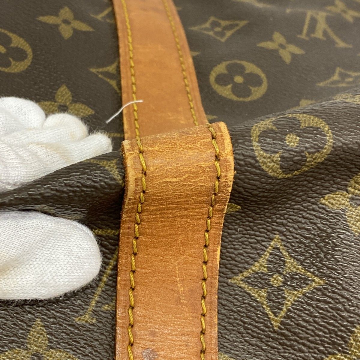Louis Vuitton Boston Bag Monogram Keepall Bandouliere 55 Brown — view 7