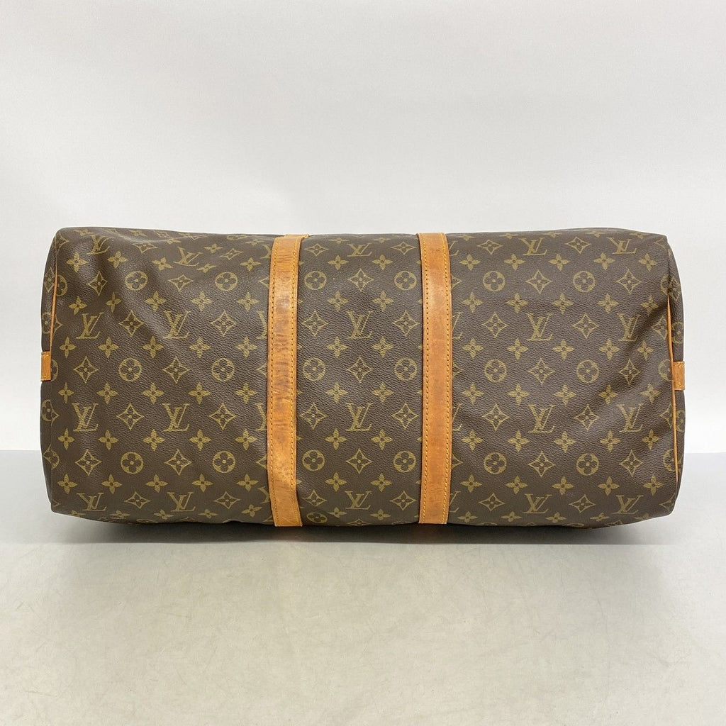 Louis Vuitton Boston Bag Monogram Keepall Bandouliere 55 Brown — view 3