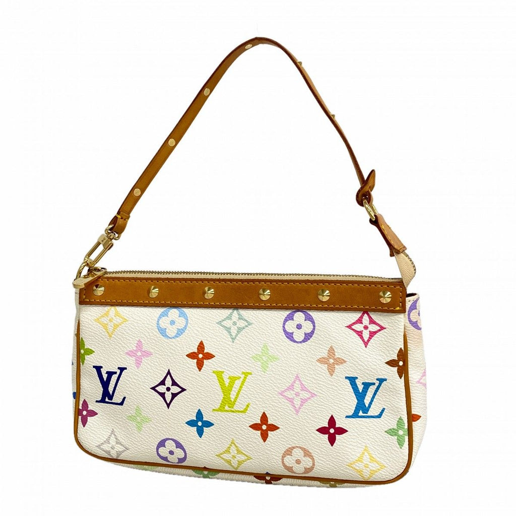 Louis Vuitton Pouch Monogram Multicolor Pochette Blanc