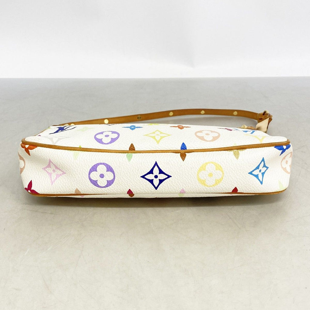 Louis Vuitton Pouch Monogram Multicolor Pochette Blanc — view 3