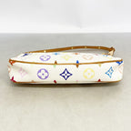 Louis Vuitton Pouch Monogram Multicolor Pochette Blanc — view 3