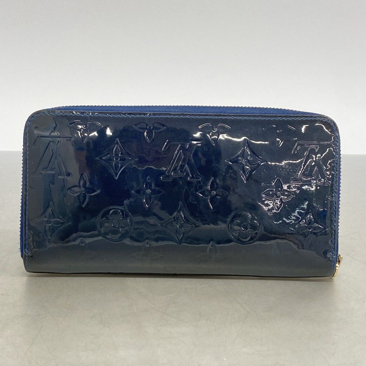 Louis Vuitton Wallet Vernis Zippy Grand Blue — view 9