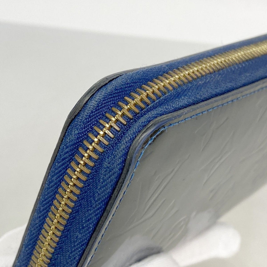 Louis Vuitton Wallet Vernis Zippy Grand Blue — view 6