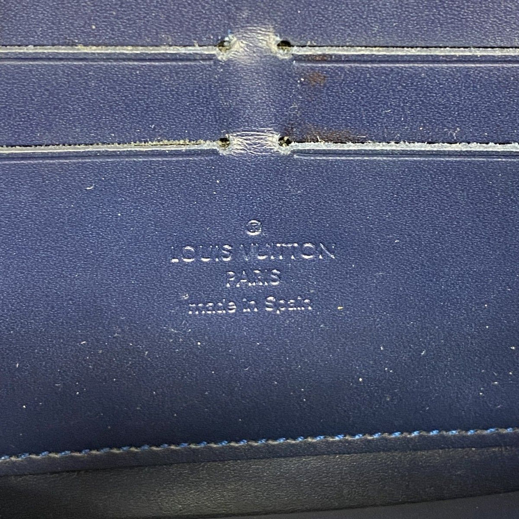 Louis Vuitton Wallet Vernis Zippy Grand Blue — view 4