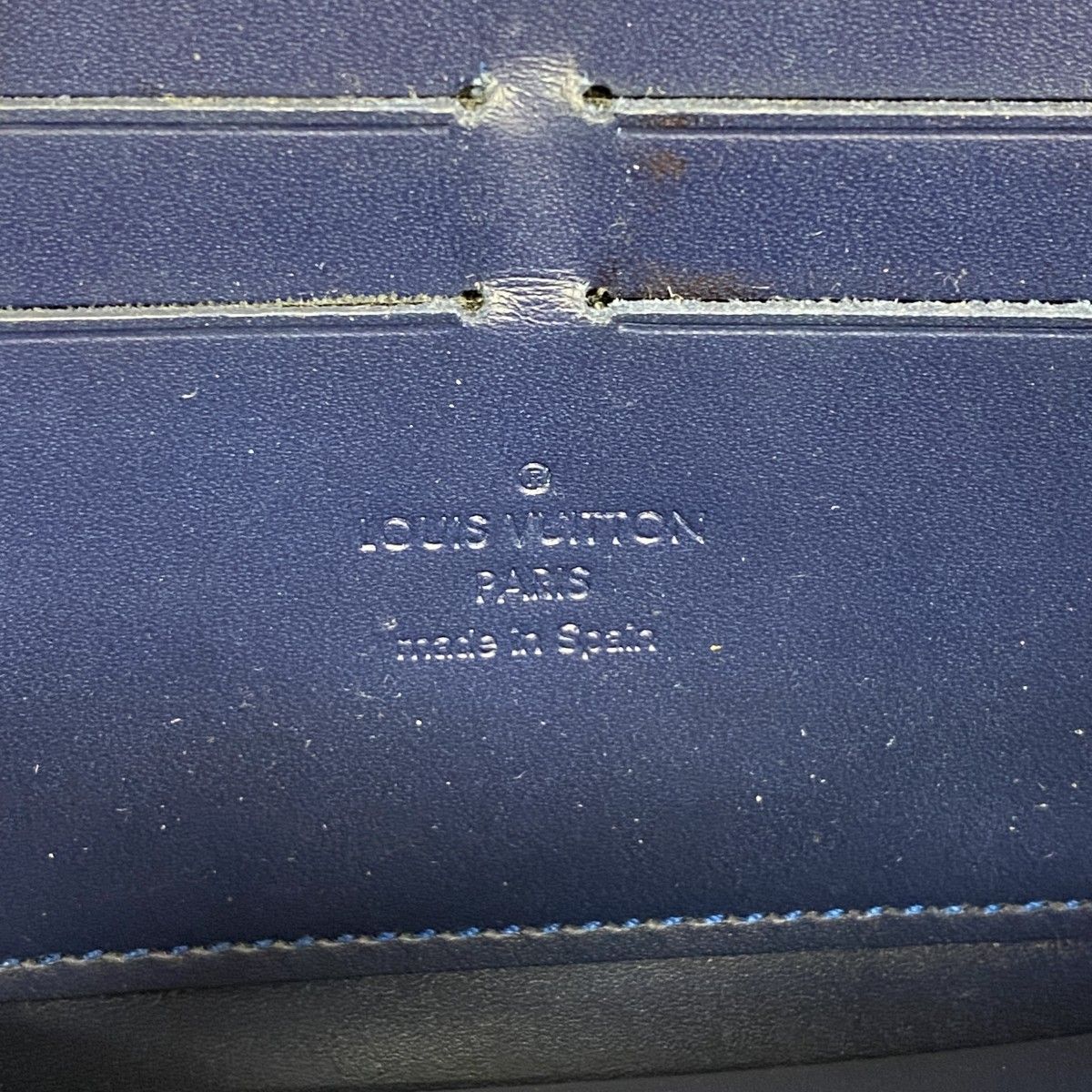 Louis Vuitton Wallet Vernis Zippy Grand Blue — view 4