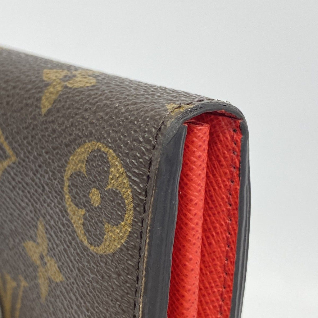 Louis Vuitton Wallet Monogram Portefeuille Sarah Brown Coquelicot — view 8
