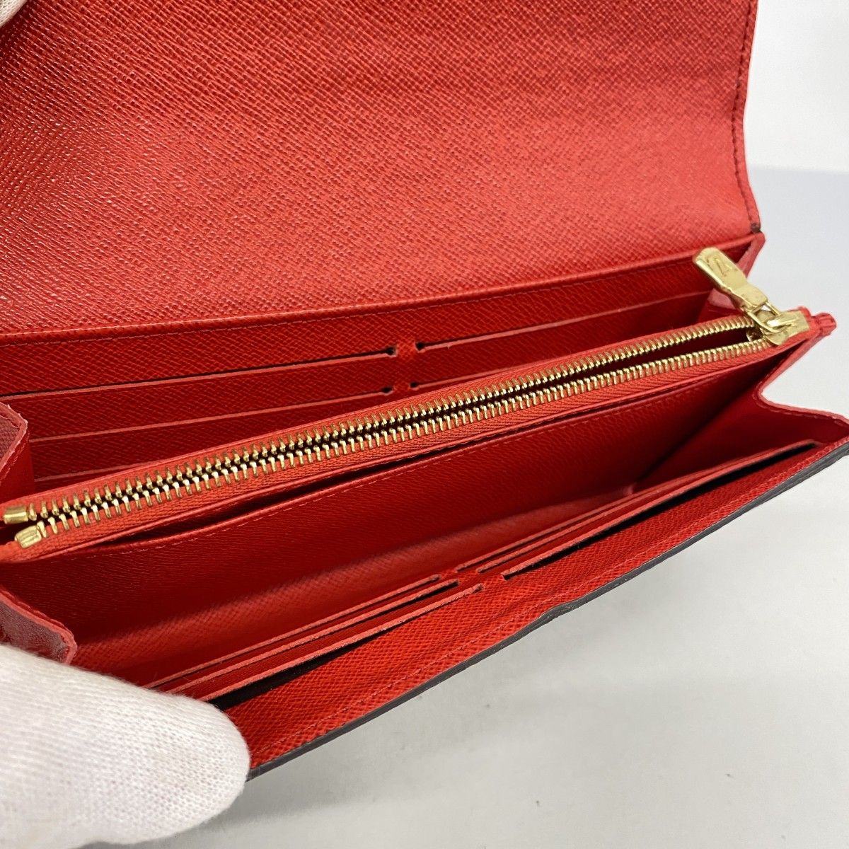 Louis Vuitton Wallet Monogram Portefeuille Sarah Brown Coquelicot — view 3