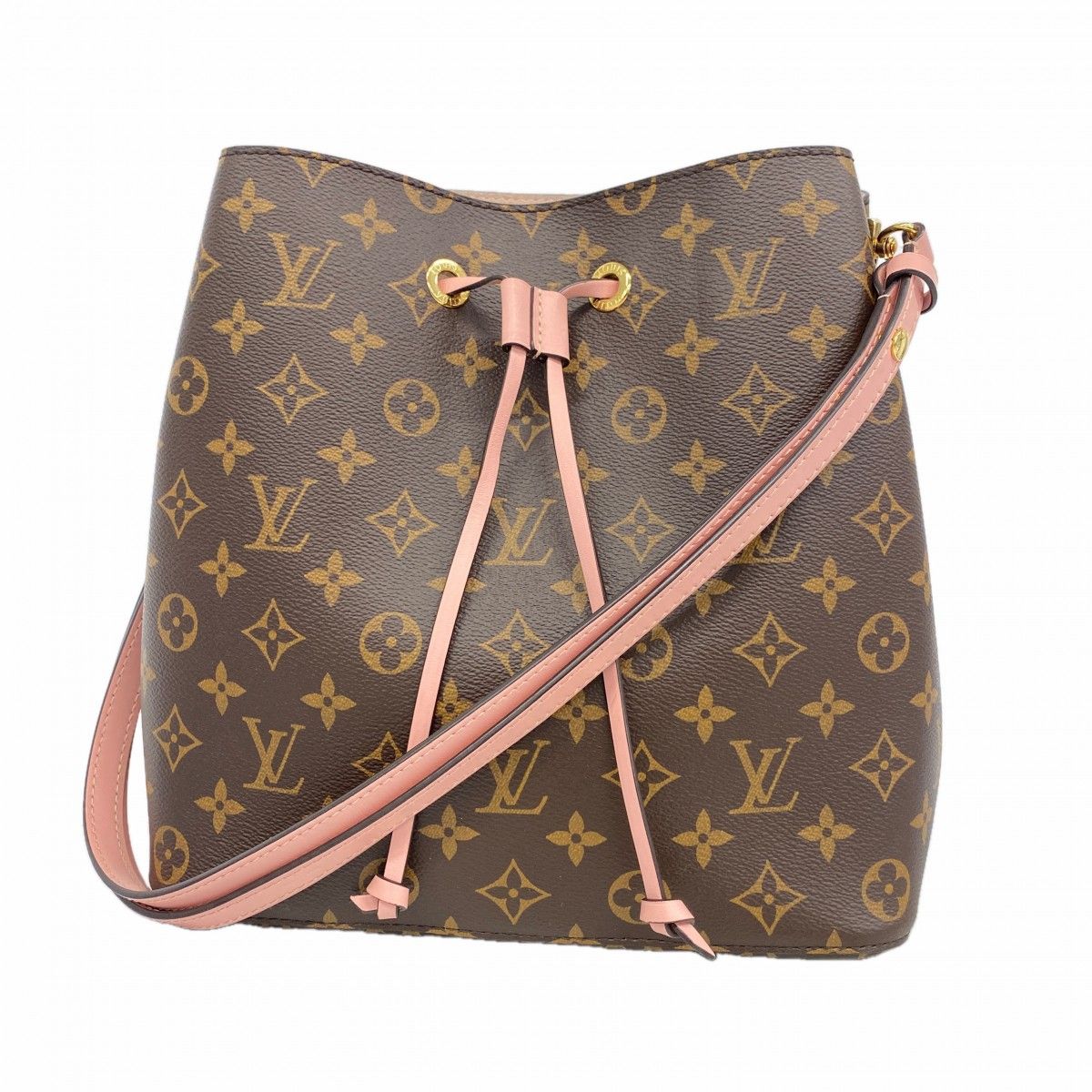 Louis Vuitton Shoulder Bag Monogram Neo Noe Brown Rose Poudre