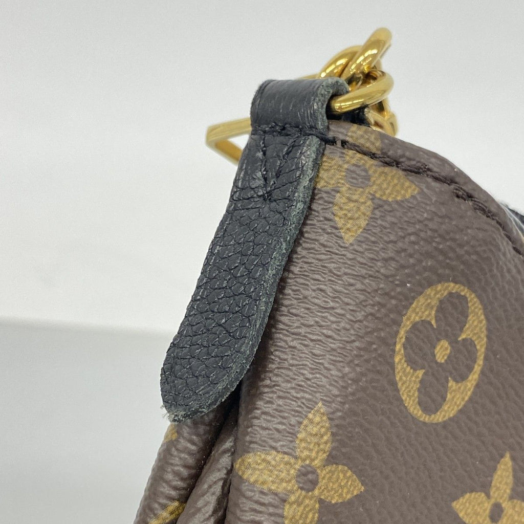 Louis Vuitton Handbag Monogram Pallas Clutch Brown Noir 2-Way — view 8
