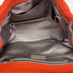 Chanel Shoulder Bag Bubble Quilt Nylon Red Silver — view 4
