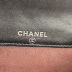 Chanel Coin Case Quilted Lambskin Black Silver — view 4