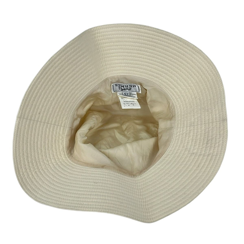 Hermes Hat 57 Ivory Embroidery — view 4