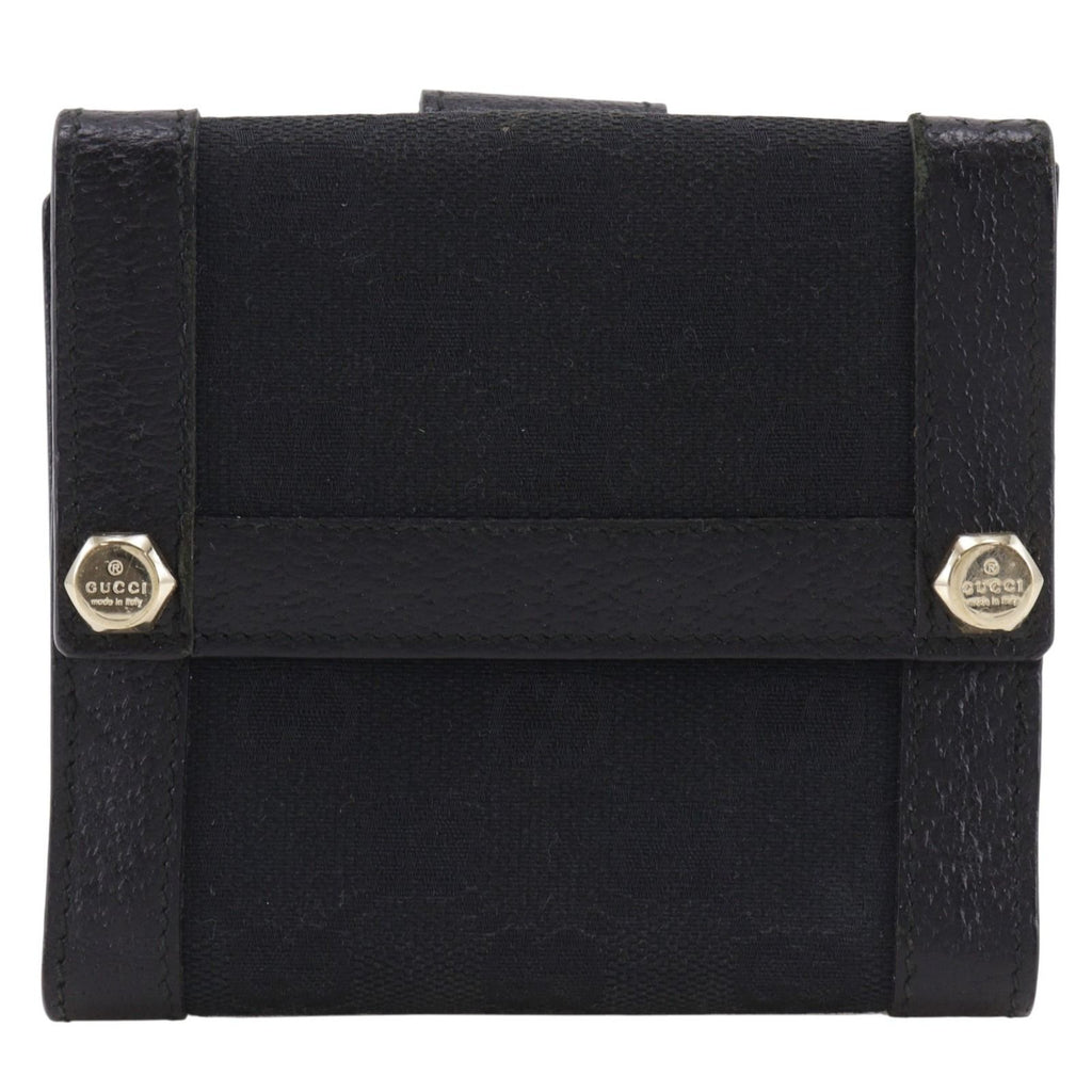 Gucci GG Canvas Black Bifold Wallet