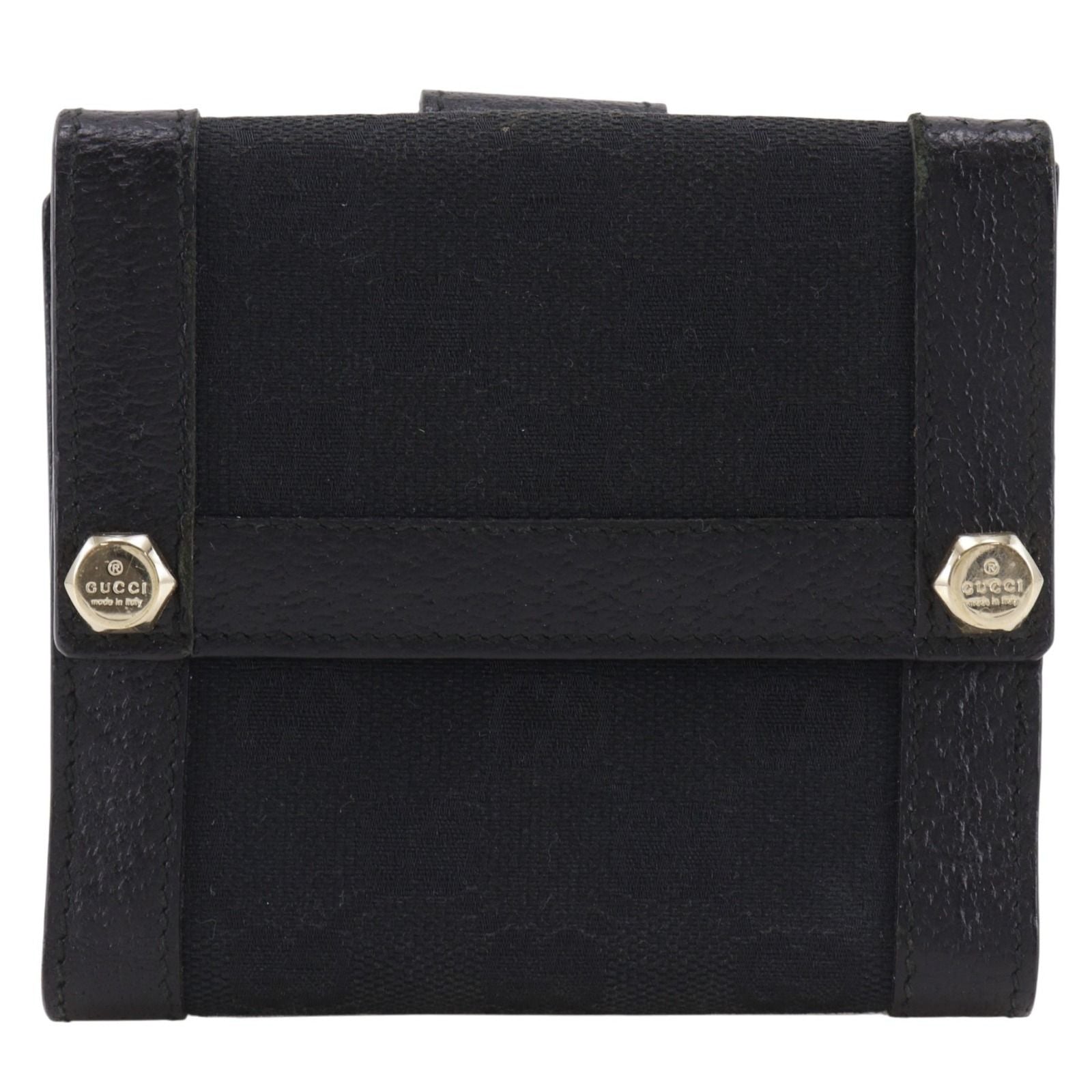 Gucci GG Canvas Black Bifold Wallet
