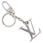 Louis Vuitton Porte Cles LV Initials Metal Silver Key Holder