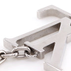 Louis Vuitton Porte Cles LV Initials Metal Silver Key Holder — view 4