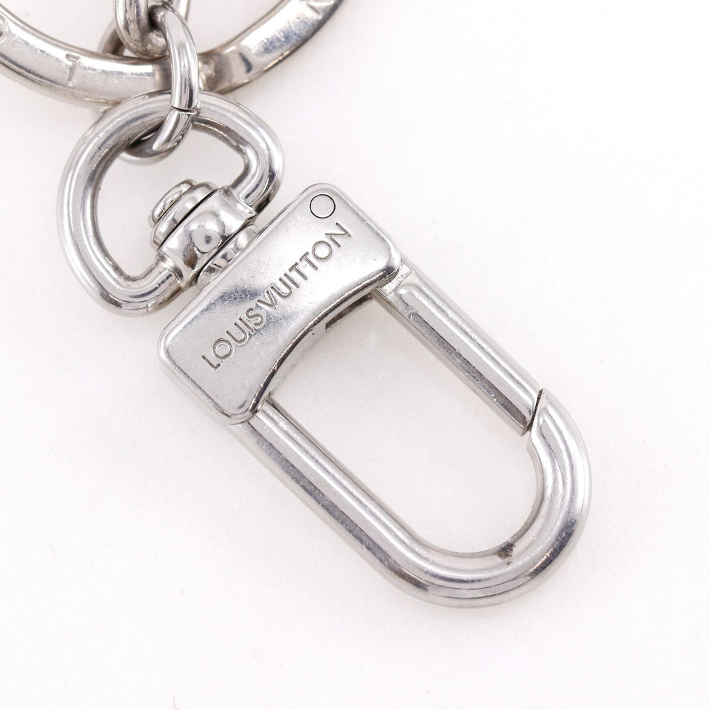 Louis Vuitton Porte Cles LV Initials Metal Silver Key Holder — view 6