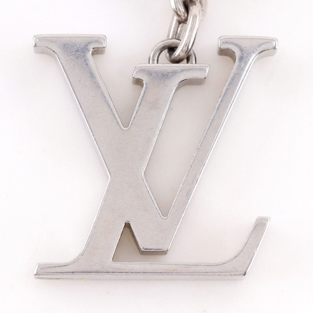Louis Vuitton Porte Cles LV Initials Metal Silver Key Holder — view 8